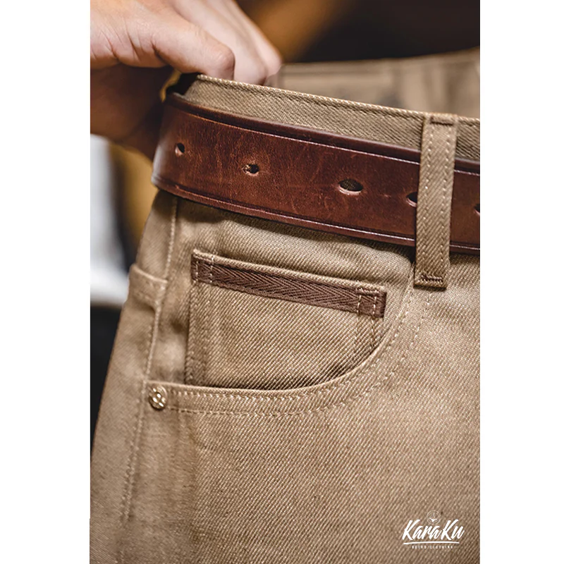 「秋Special」Yellowstone Park赤耳ストレート生デニムパンツ - Image 12
