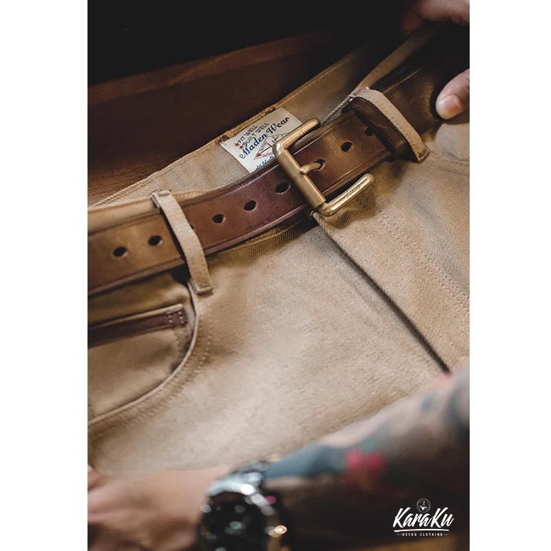 「秋Special」Yellowstone Park赤耳ストレート生デニムパンツ - Image 13