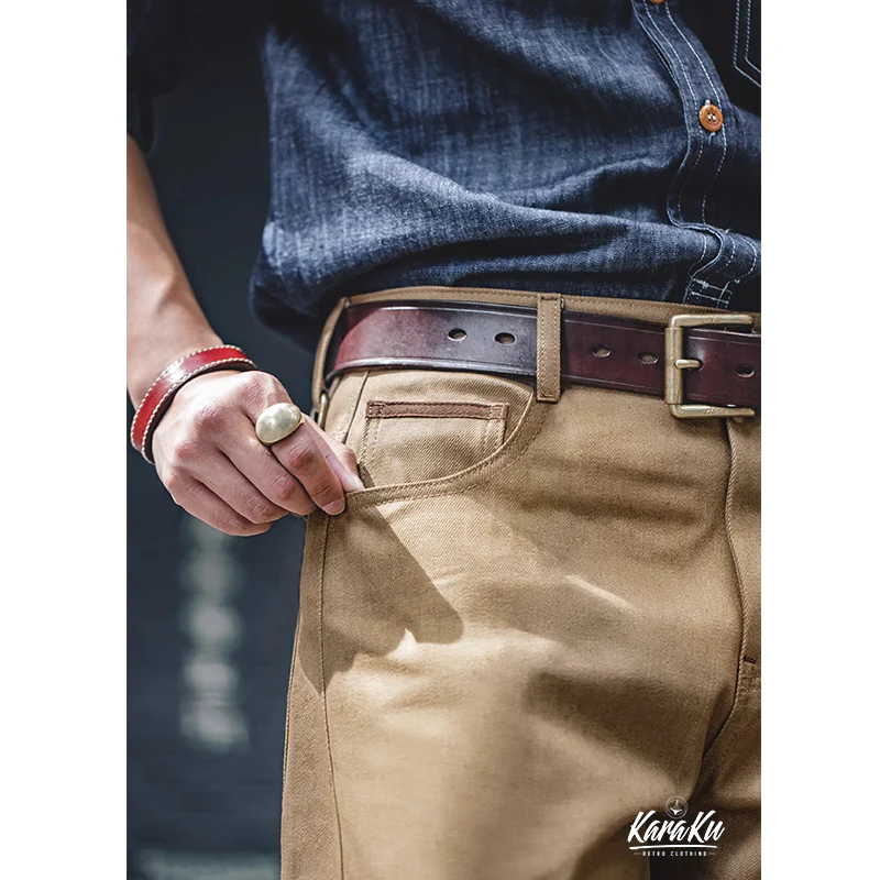 「秋Special」Yellowstone Park赤耳ストレート生デニムパンツ - Image 6