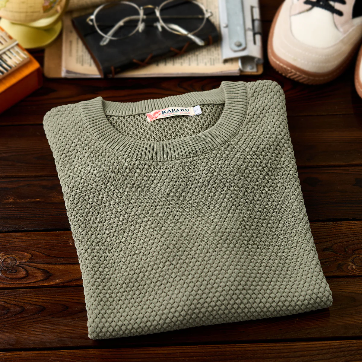 ヘビーウェイト　パイナップルパイルニットTee - Image 5