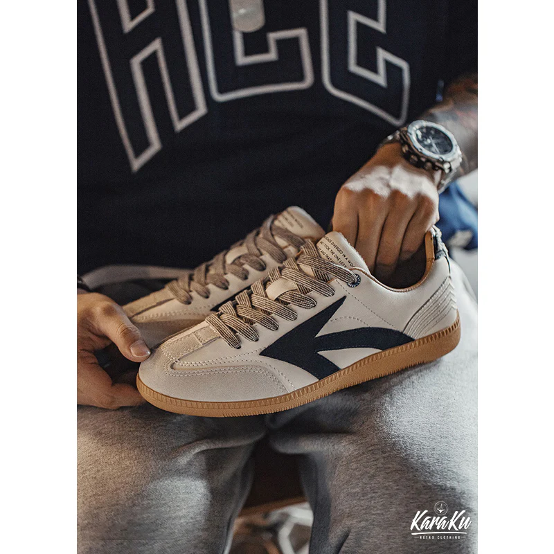 60’S 異素材コンビレトロジャーマンスニーカー - Image 5