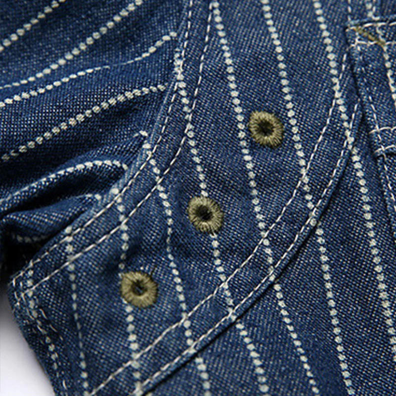 アメカジWABASH　ウォッシュ加工ウォバッシュストライプワークシャツ - Image 14