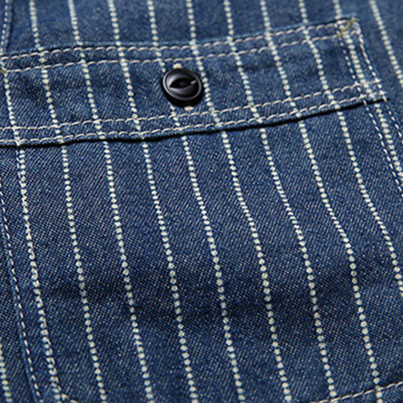 アメカジWABASH　ウォッシュ加工ウォバッシュストライプワークシャツ - Image 15