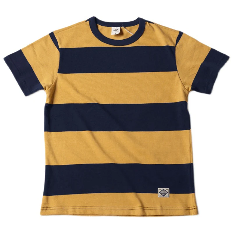 多色展開 ヘビーウエイトプリズナーボーダーTシャツ - Image 3