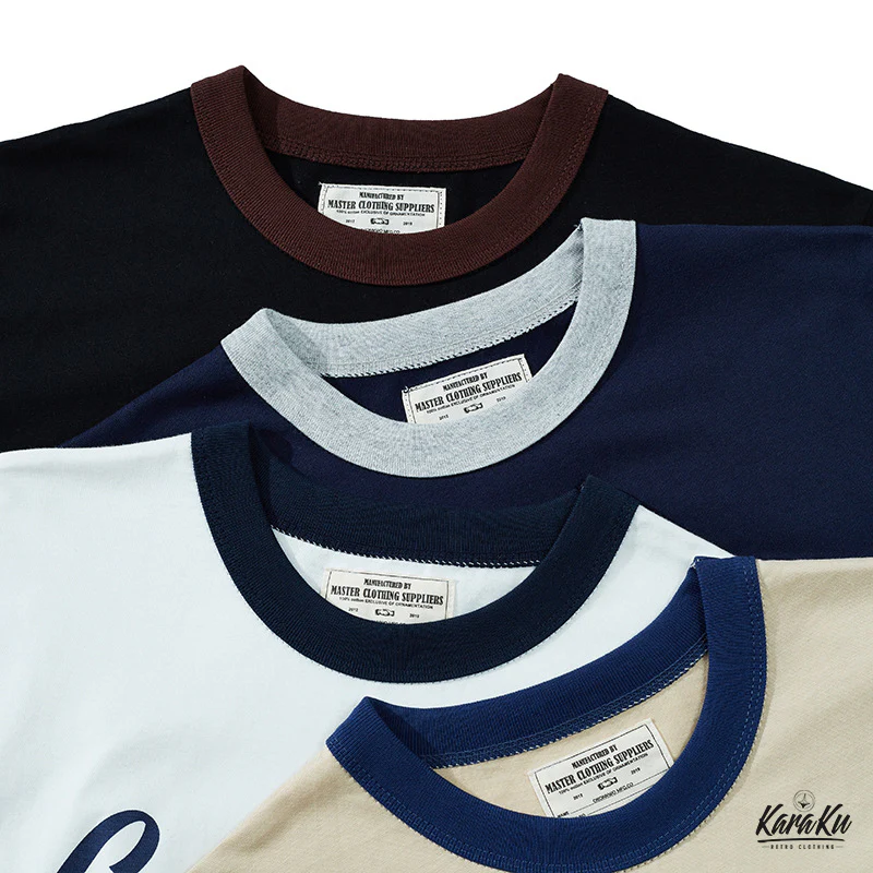 バイクプリントコットンリンガーTee 全4色 - Image 10