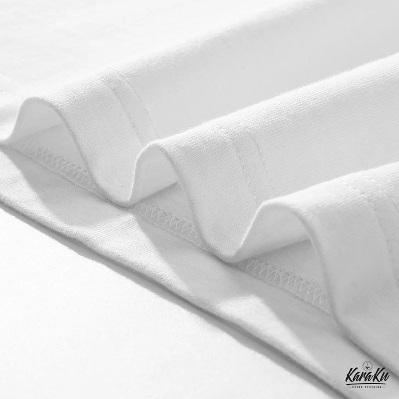 240gヘビーウエイト　袖ボーダー切替バイカーコットンtee - Image 10