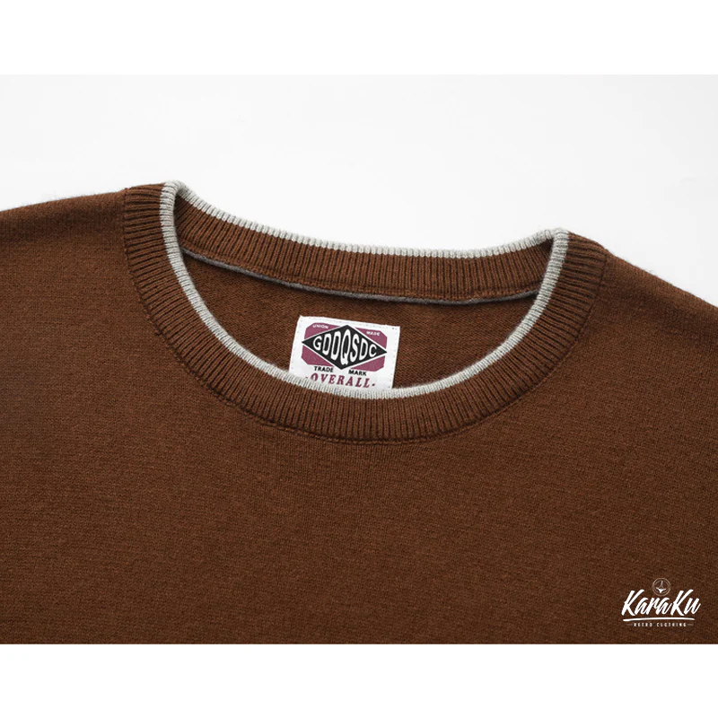 Old Money Style カシミヤ混ティップラインニットTシャツ - Image 12