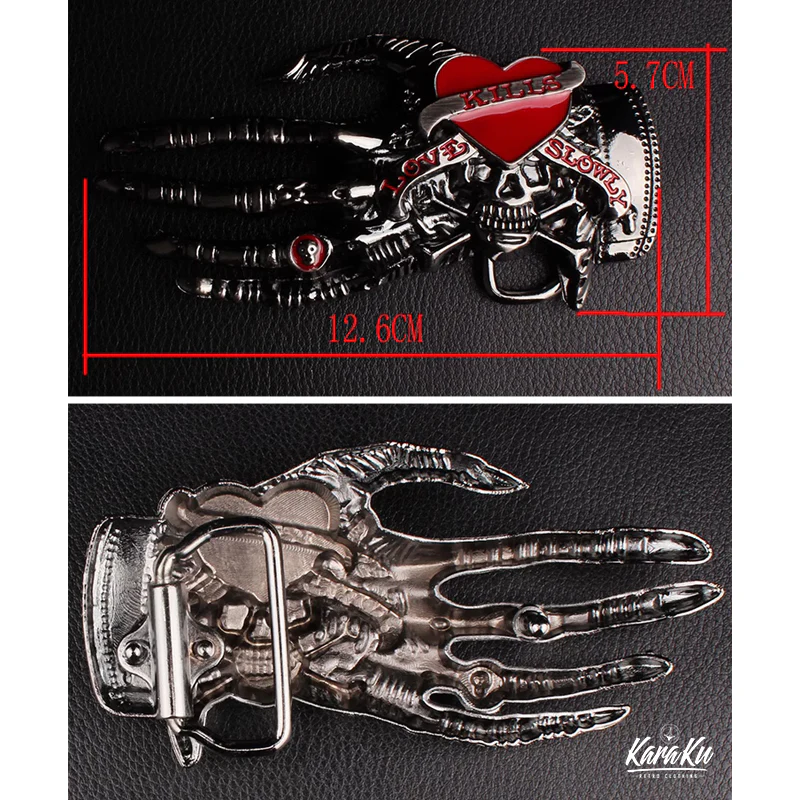 4タイプ選べる　スカルハンド&スカルヘッドバックルベルト - Image 15