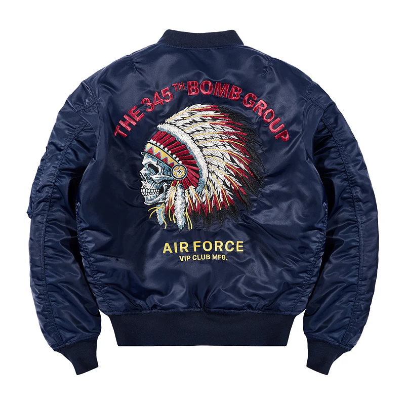 (American Indian chief)中綿 MA-1フライトジャケット - Image 4