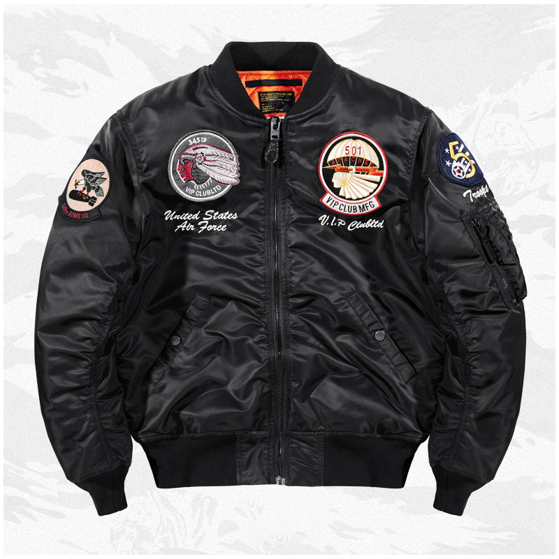 (American Indian chief)中綿 MA-1フライトジャケット - Image 5