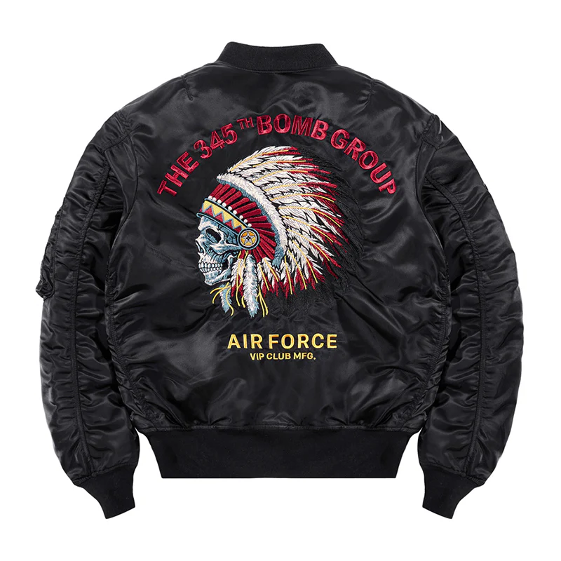 (American Indian chief)中綿 MA-1フライトジャケット - Image 6
