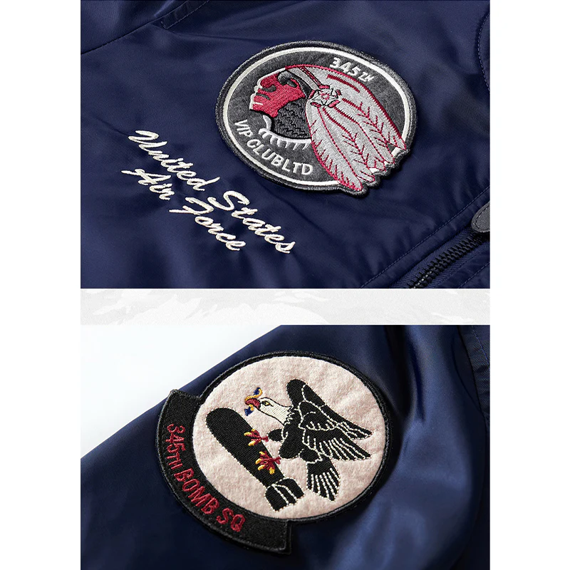 (American Indian chief)中綿 MA-1フライトジャケット - Image 9