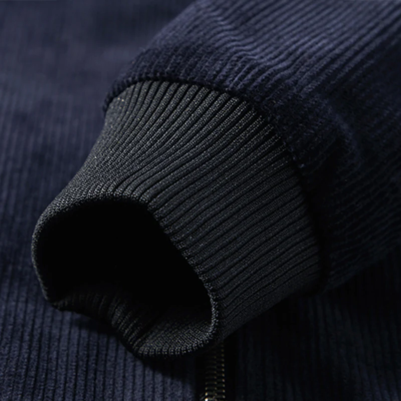 ベルクロ式パッチ付き レター刺繍入りコーデュロイジャケット - Image 10
