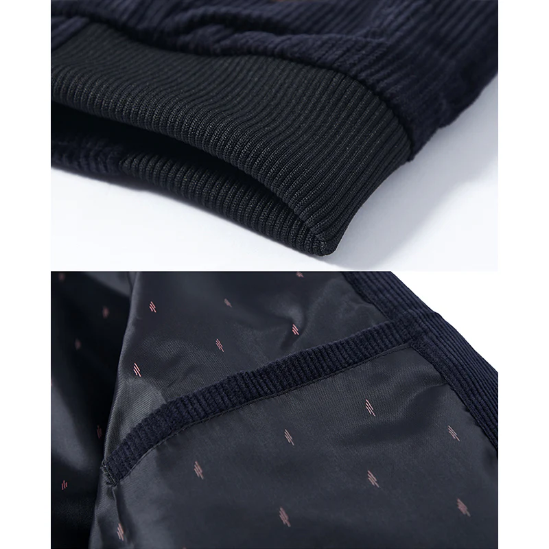 ベルクロ式パッチ付き レター刺繍入りコーデュロイジャケット - Image 13