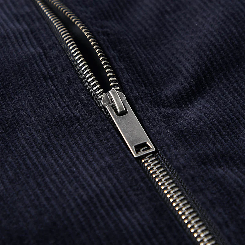 ベルクロ式パッチ付き レター刺繍入りコーデュロイジャケット - Image 7