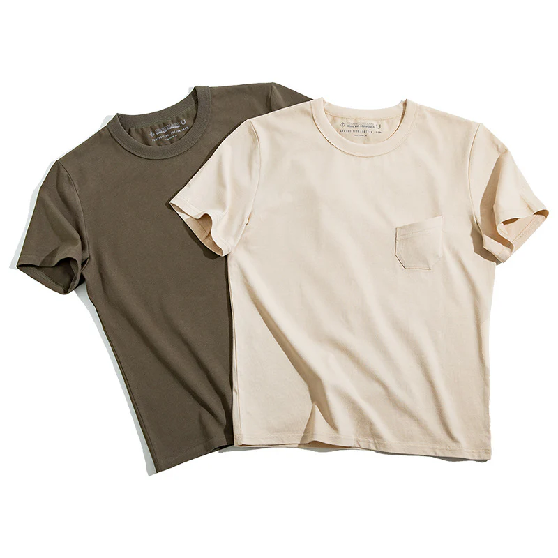 無地　トリプルステッチTシャツ - Image 3