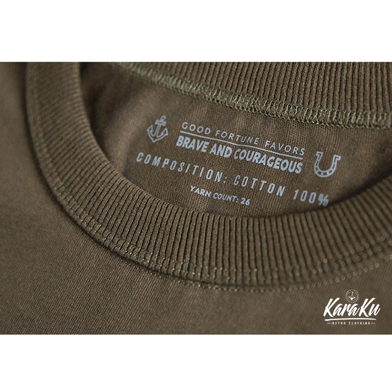 無地　トリプルステッチTシャツ - Image 7