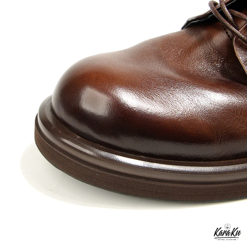Business&Casual　カラーラビング加工本革ダービーシューズ - Image 10