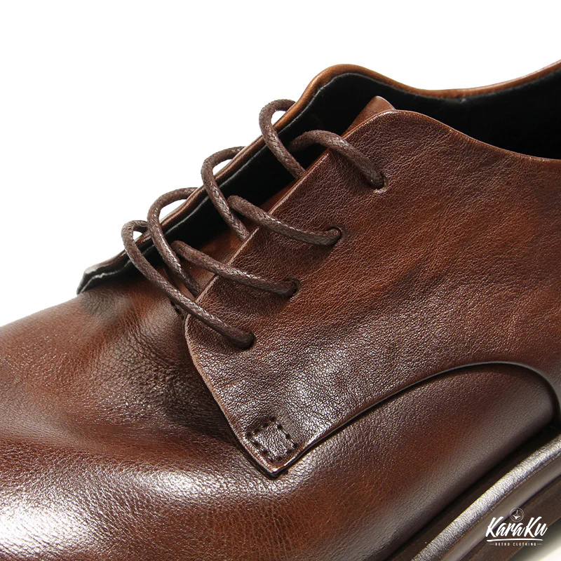 Business&Casual　カラーラビング加工本革ダービーシューズ - Image 12