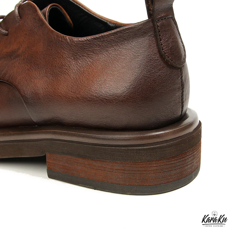 Business&Casual　カラーラビング加工本革ダービーシューズ - Image 14