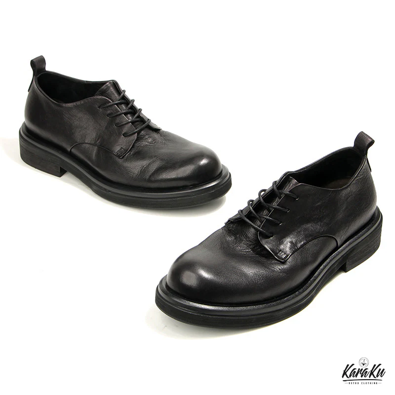 Business&Casual　カラーラビング加工本革ダービーシューズ - Image 7