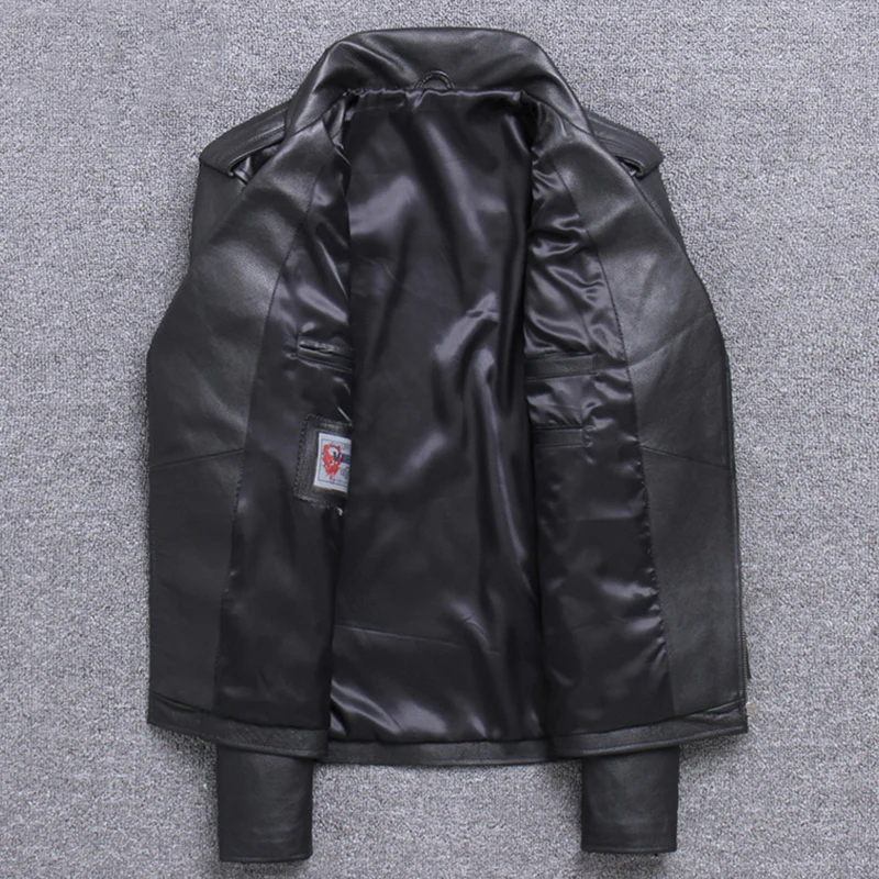 本革 ライダースジャケット - Image 4