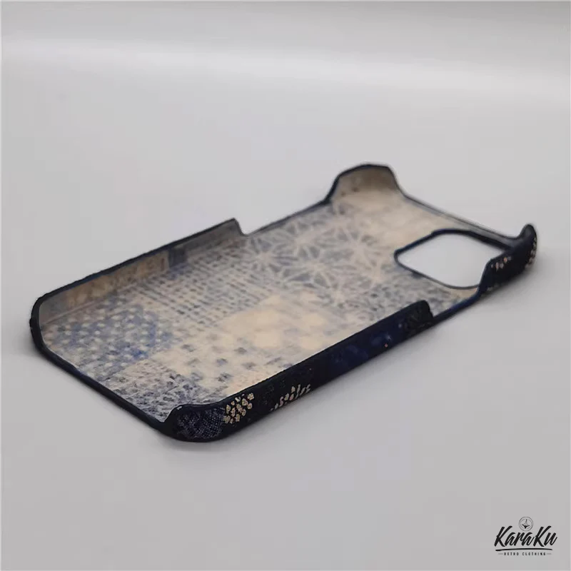 「職人手作り」藍染古布スマホケース - Image 5
