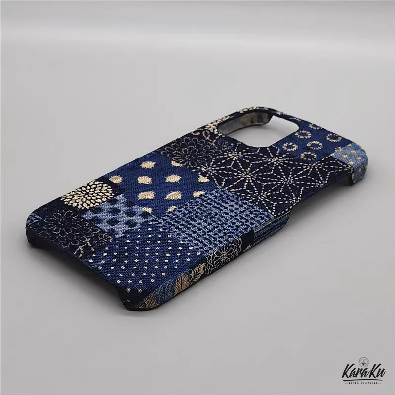 「職人手作り」藍染古布スマホケース - Image 6