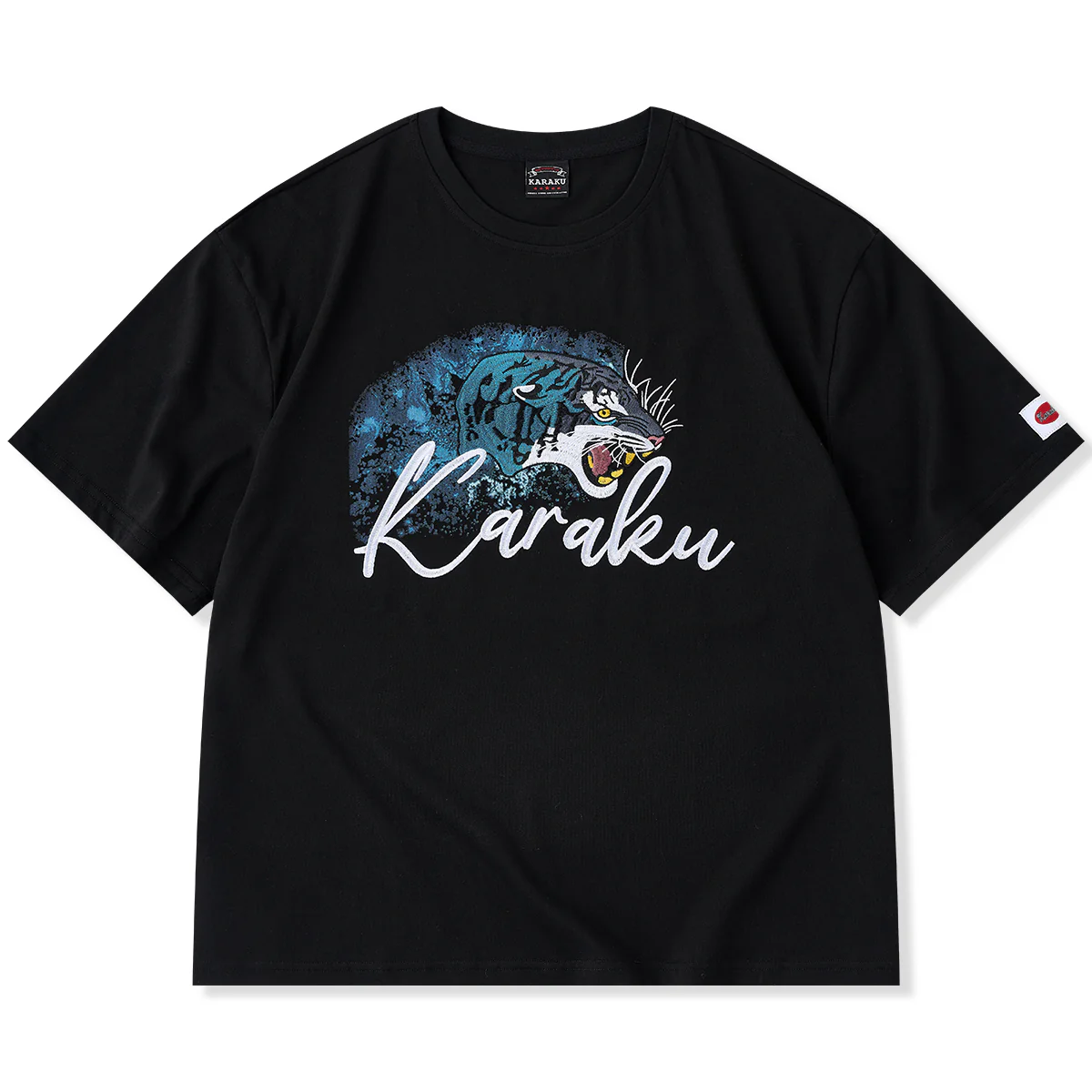 KARAKU×田中ラオウ「Bloom」プリント＆刺繍入りコットンTee