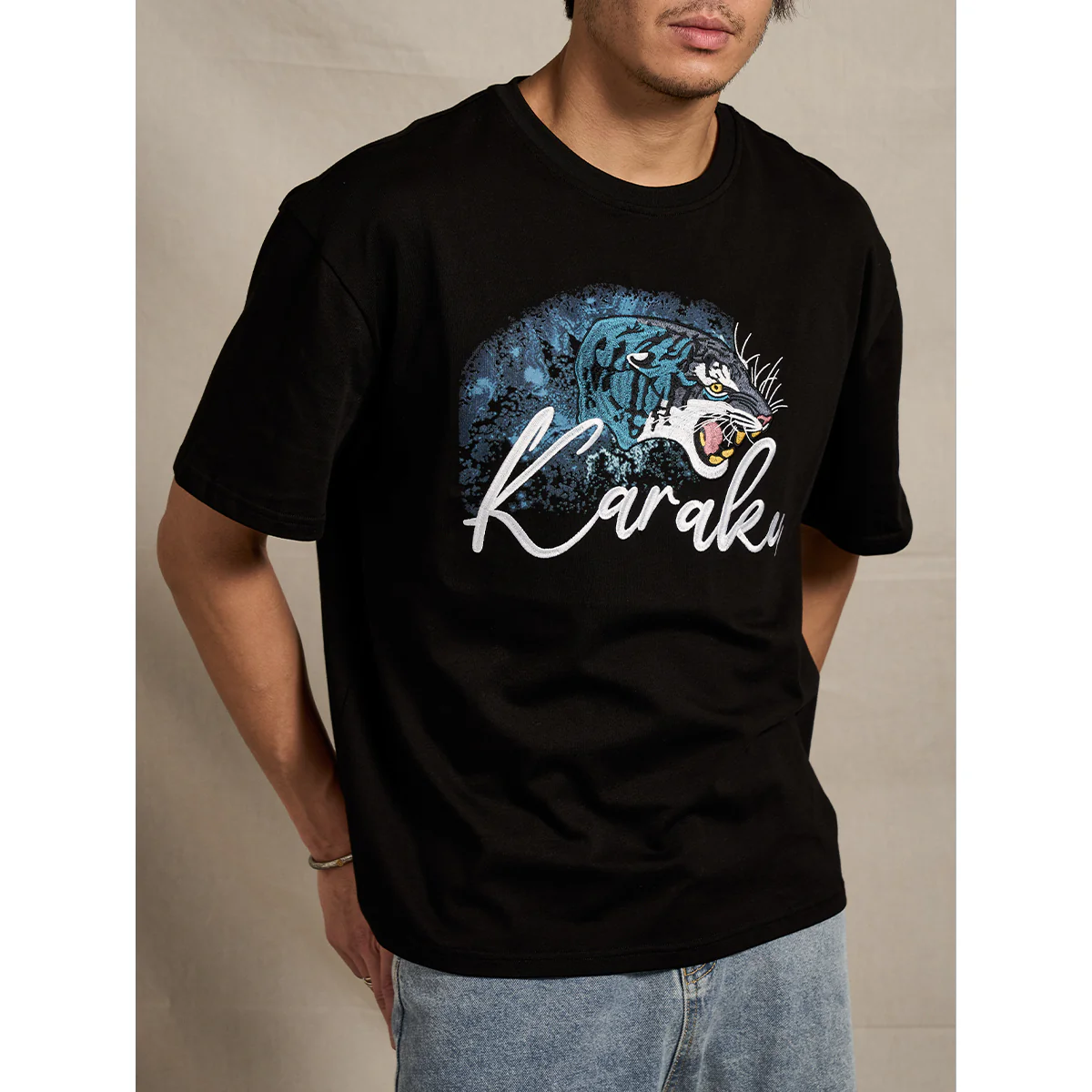 KARAKU×田中ラオウ「Bloom」プリント＆刺繍入りコットンTee - Image 6