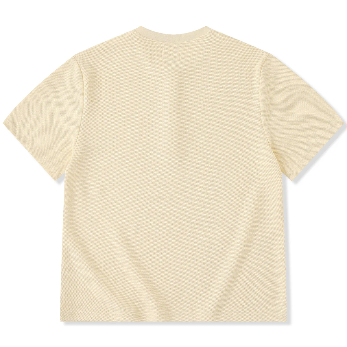 【予約】オーダーメイドメタルボタン付き　鹿の子ニット織りヘンリーネックTee - Image 2