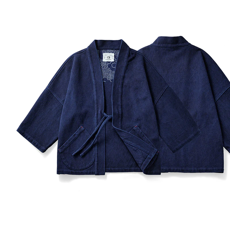 藍染ビンテージ半纏　 - Image 4