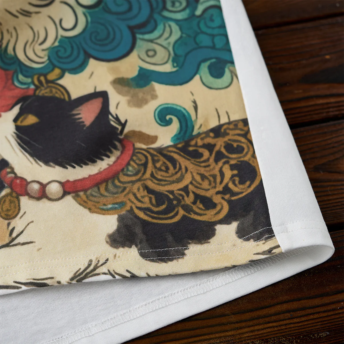 【予約】「山海経・霊獣」プリント＆KaraKu刺繡入りコットンTee - Image 12