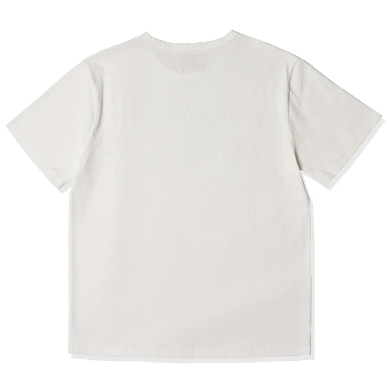 2枚組！無地2色コットン海軍クルーネックTee - Image 4