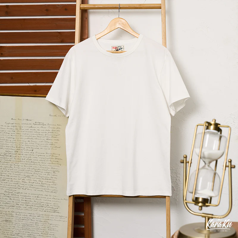 2枚組！無地2色コットン海軍クルーネックTee - Image 5
