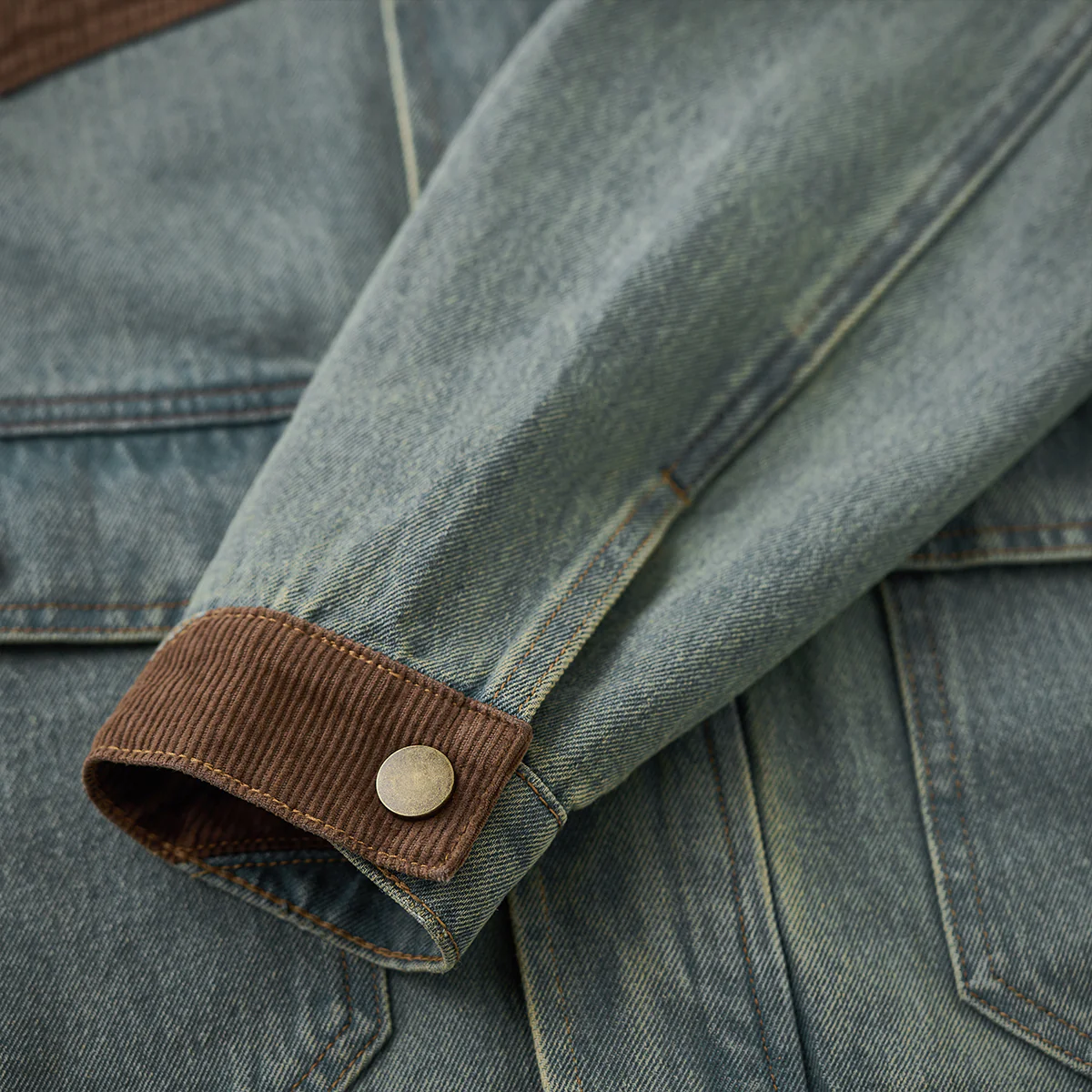 4-Pockets　コーデュロイ切り替えデニムワークジャケット - Image 18