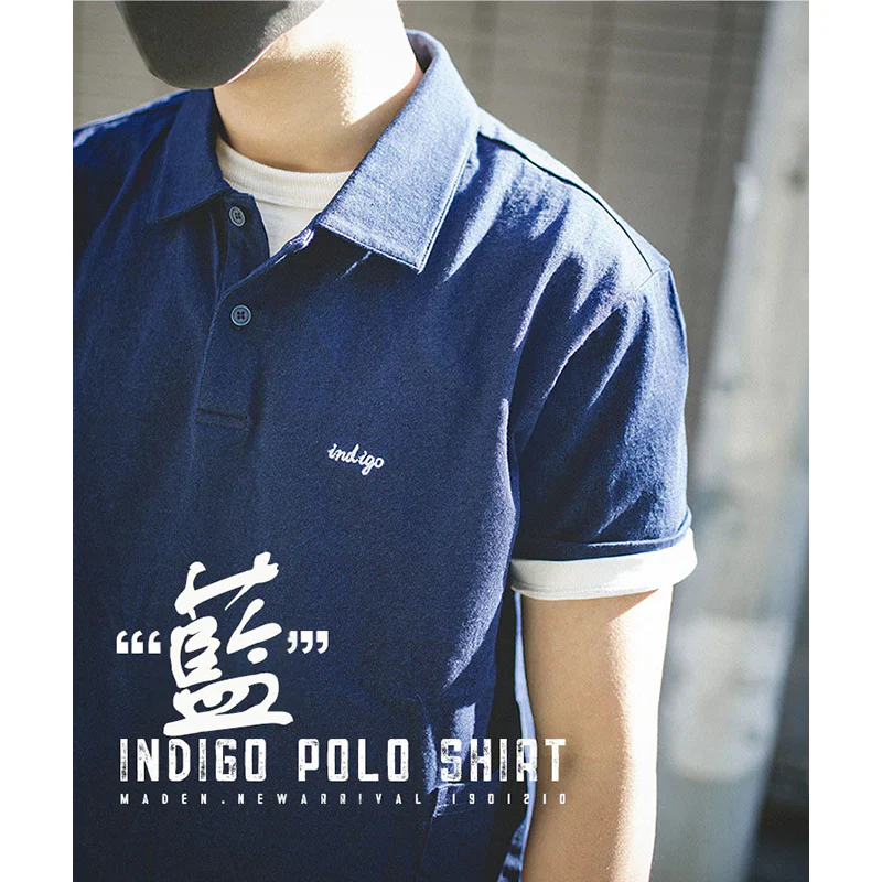 インディゴ ポロシャツ - Image 5